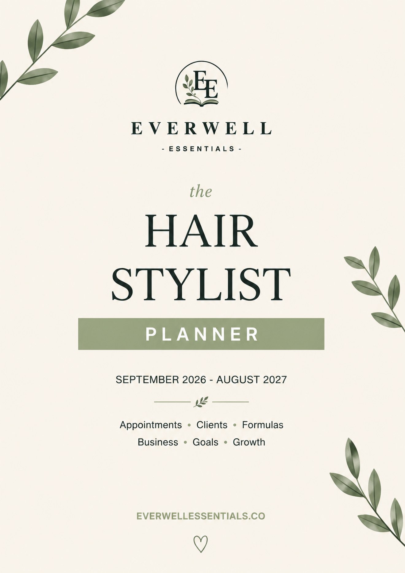 Cover of The Hair Stylist Planner 2026–2027