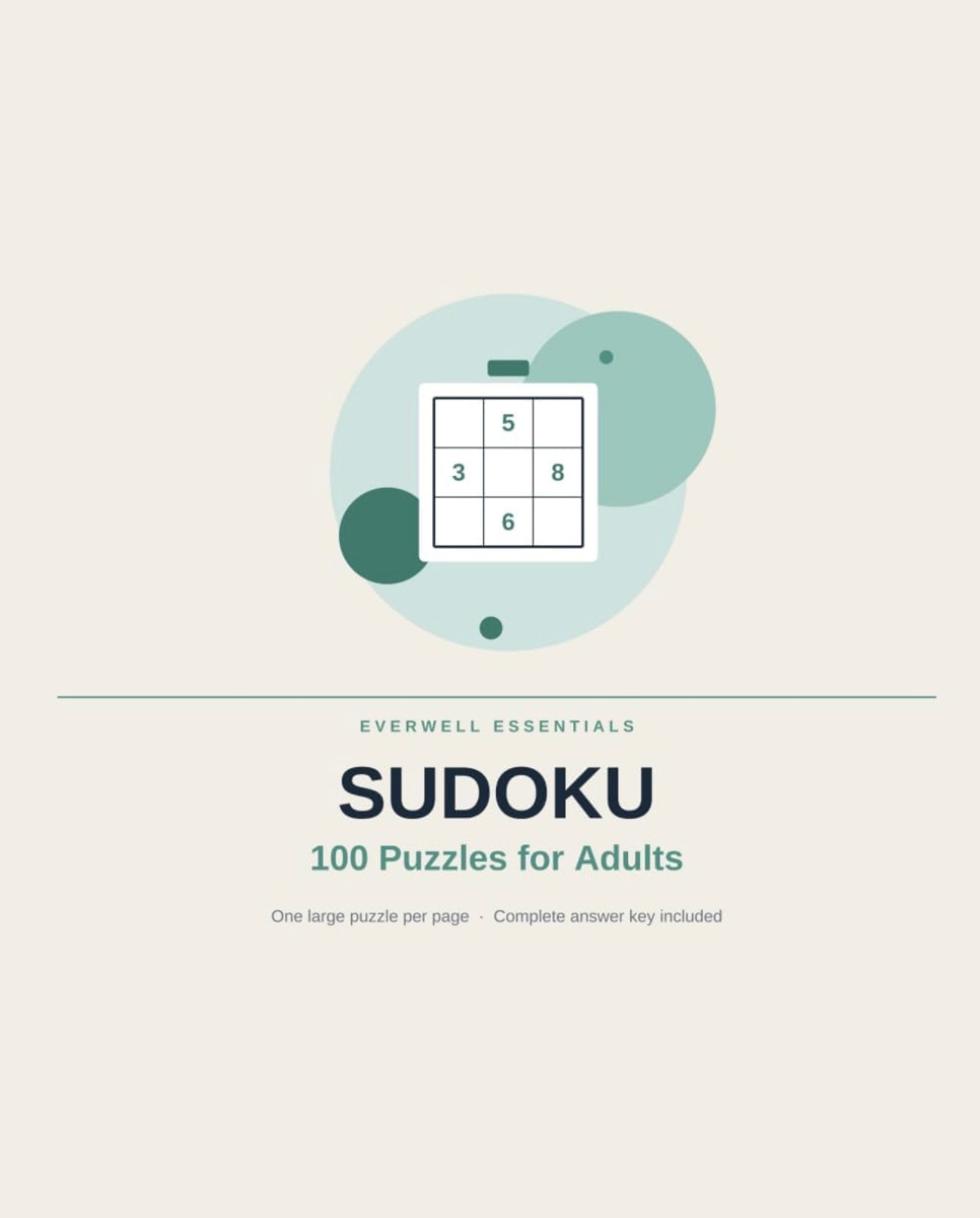 Cover of Sudoku: 100 Puzzles for Adults